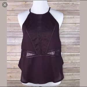 Astr burgundy halter top